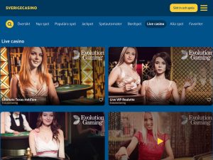 Screenshot Sverigecasino