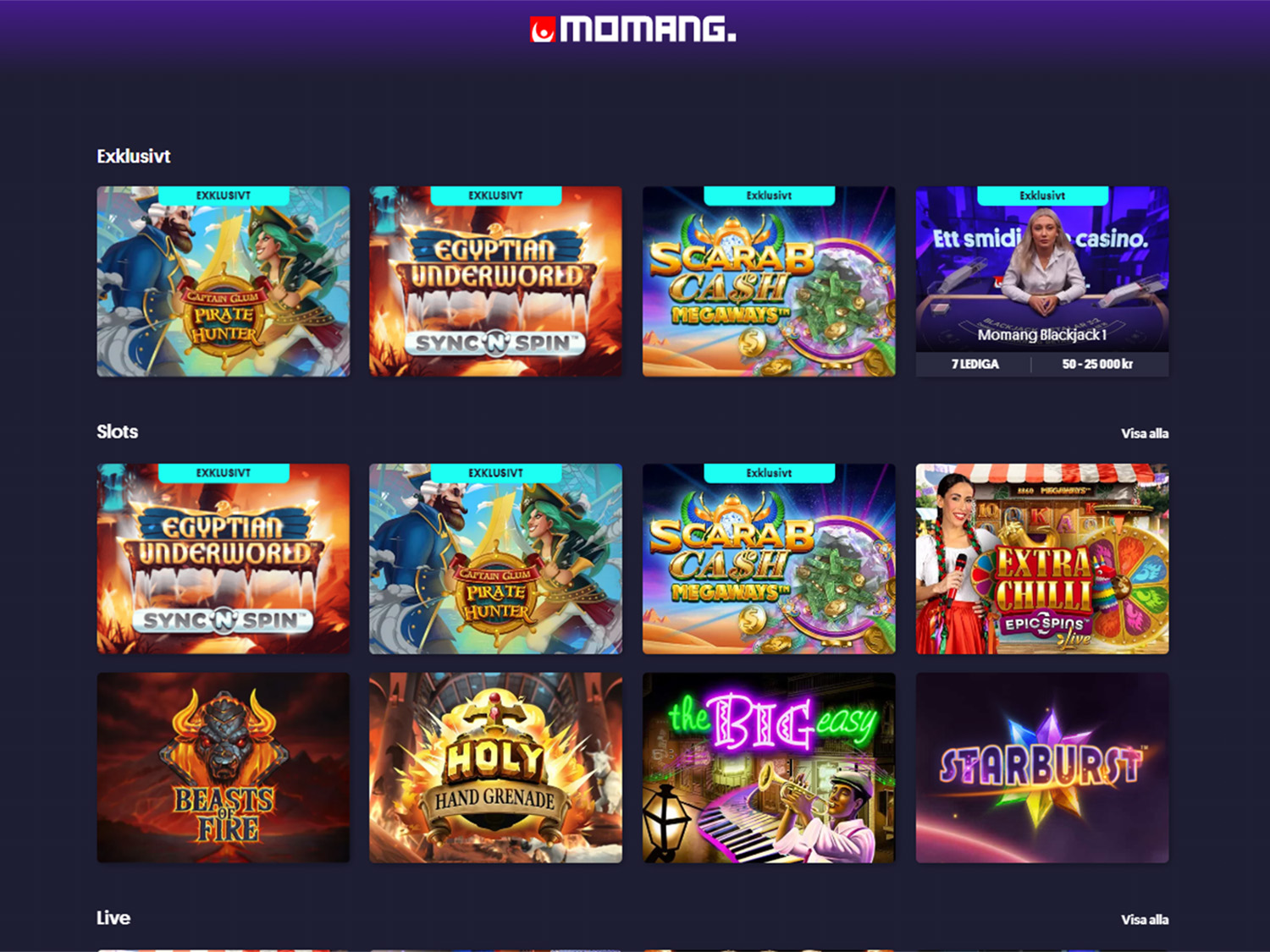 Screenshot Momang Casino